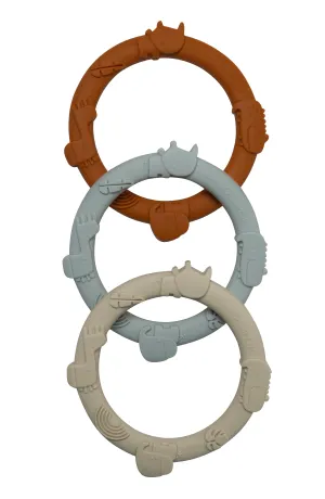 Wild Teething Ring Set